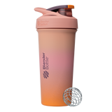 Sport Stainless Sleek shaker bottle with lockable lid and BlenderBall for smooth blends, featuring an insulated, easy-grip design and advanced blending technology. | Color#Sunrise